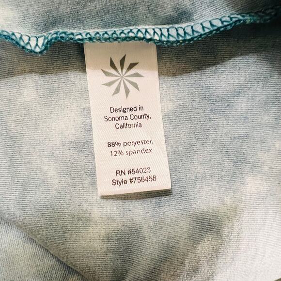 Athleta Nectar Tatoo Tie Dye Printed Surplice Neck Dress Size XS Petite - Picture 5 of 8
